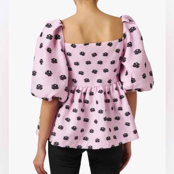 NWT Stine Goya Kinsley Peonies Floral Jaquard Top | XL - Picture 2 of 11